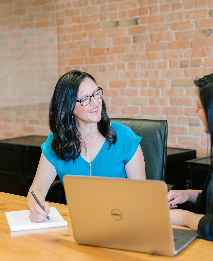 Attorney in consultation at an office desk